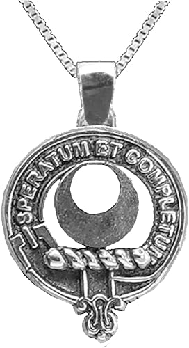 Arnott Large 1" Scottish Clan Crest Pendant - Sterling Silver