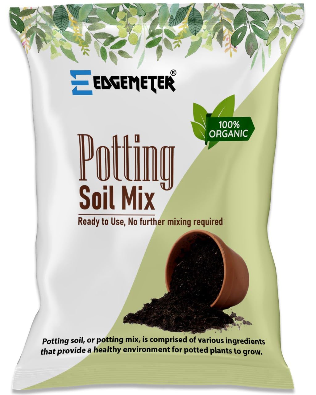 EDGEMETER Potting Mix Soil for Fertilizer for Plants 10 Kg | Garden Soil for Plants Less All Purpose Ready to use Potting Mix Made with vermicompost/Neem Cake/Potash/River Sand/Bone Meal 10kg (B0CBRM5H1M) Amazon Price History, Amazon Price Tracker
