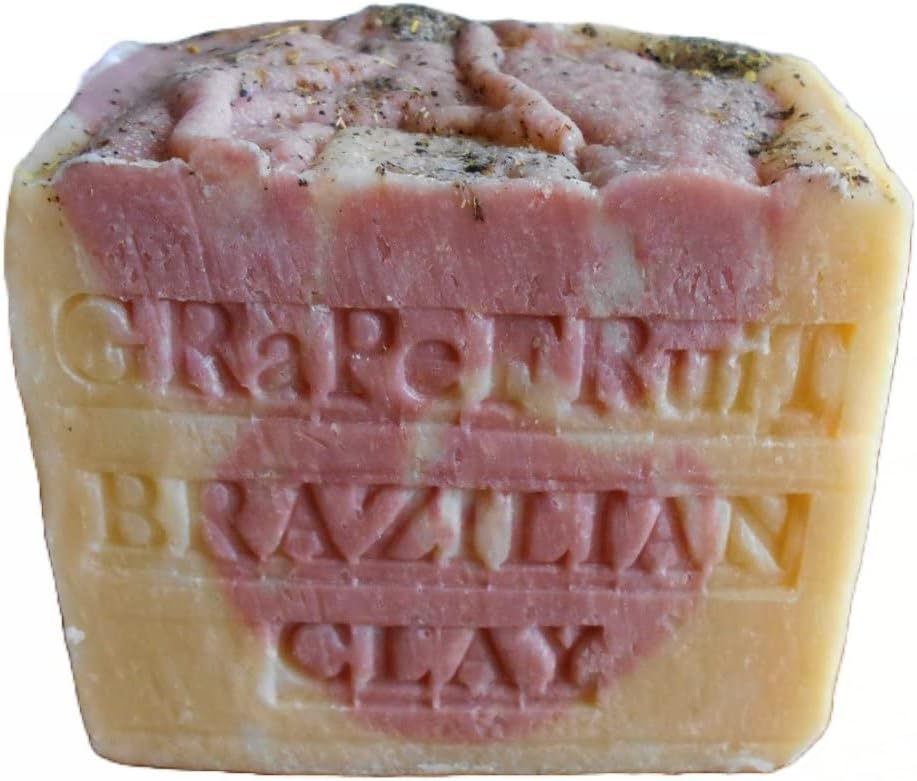 Aged South Africa Grapefruit Artisan Soap with Moroccan and Brazilian Red Clay