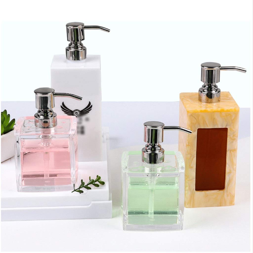 S Akryl z kwadratowym wkładem ze stali nierdzewnej do blatu zlewozmywaka kuchennego(Soap Dispenser C)
