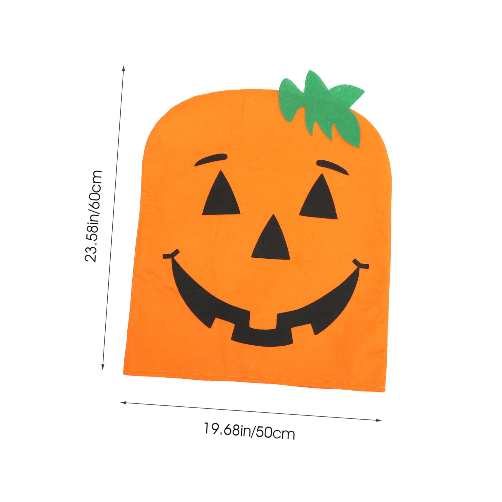 IMIKEYA 8 STK Halloween Kürbis Bezug Hintere Abdeckungen Halloween-kürbis-schonbezug Halloween-versorgung Halloween-möbeldekor Halloween-Dekoration Esszimmerstuhlbezug Vlies
