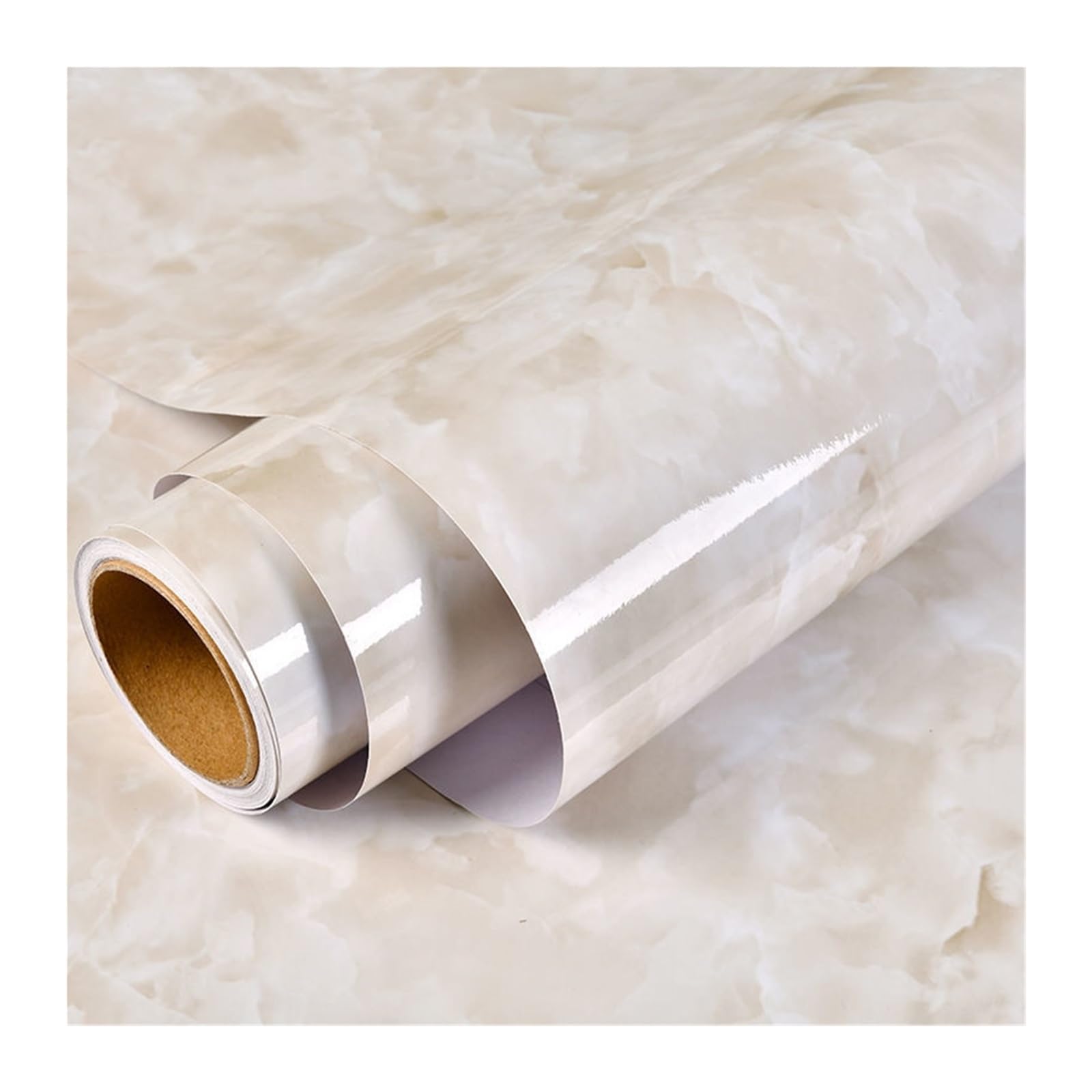 Foelanne Color12 Back Self Adhesive Wallpaper, Pvc Marble Self-Adhesive Paper Heat Kitchen Furniture Multiple Sizes(,60Cmx300cm)
