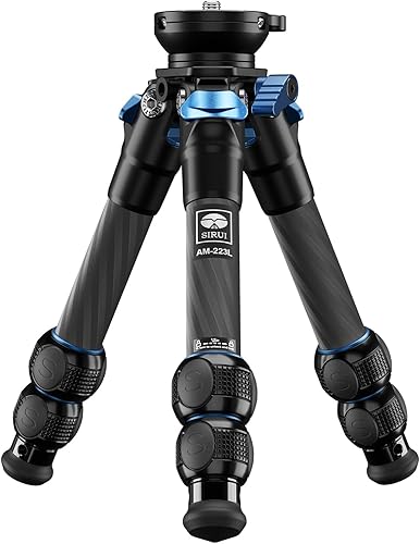 SIRUI Kit de trípode de mesa de fibra de carbono con ajuste de cuenco de  15, peso compacto ultraligero de solo 1.4 lbs, carga máxima 11.0 lbs11.02