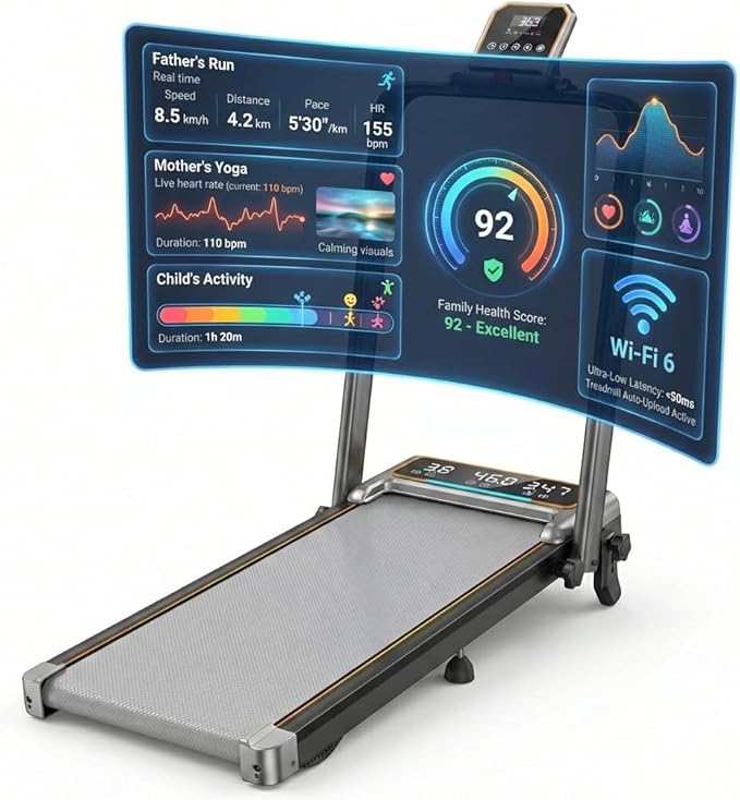 Caminadora Eléctrica Plegable 2.5 hp Inclinación 15 Niveles Negro miniatura 2