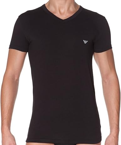 armani plain black t shirt