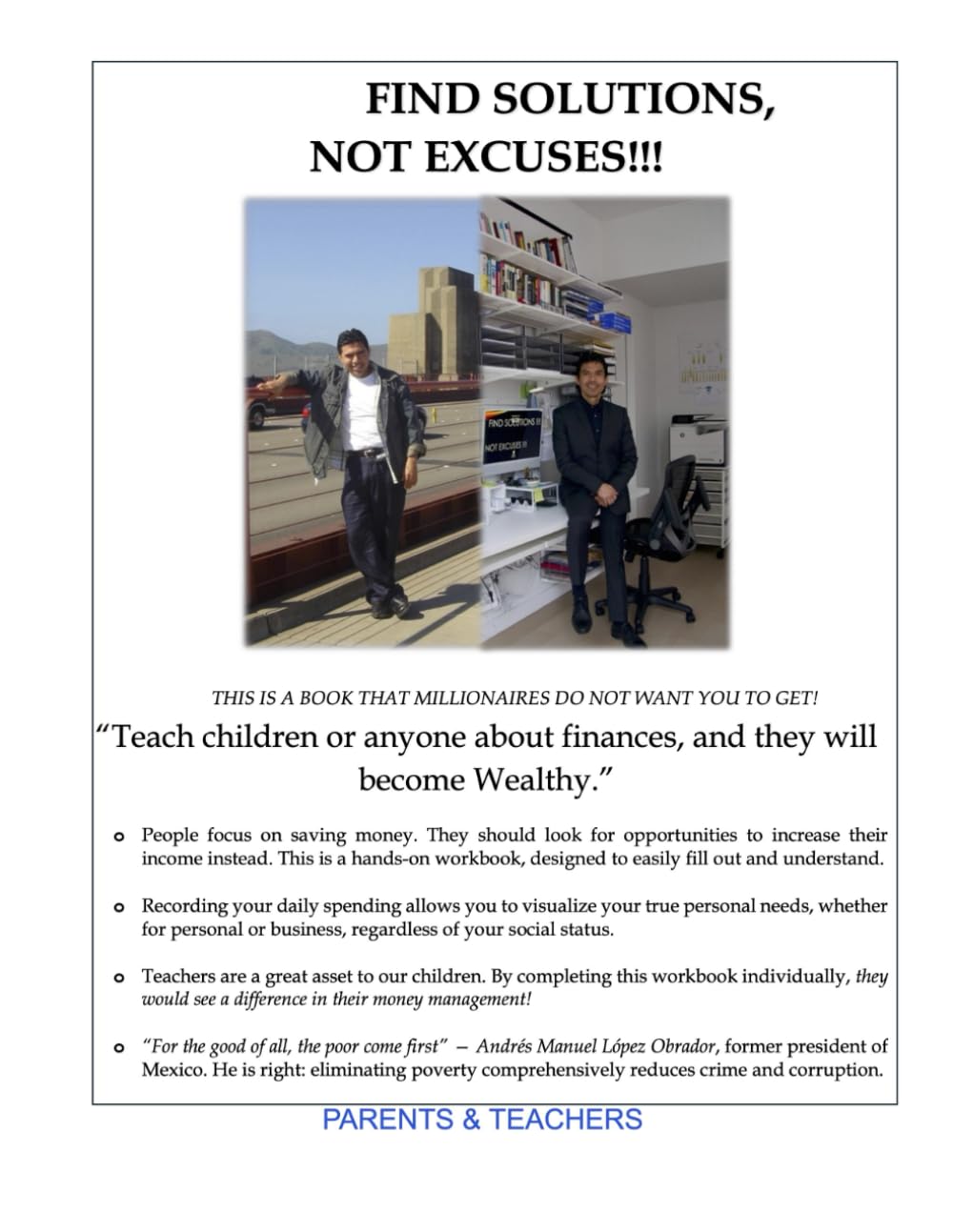 Find Solutions, Not Excuses!: Parents & Teachers      Paperback – January 31, 2026