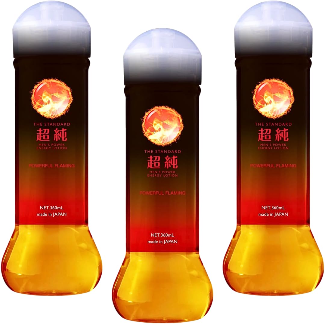 [Bulk Purchase] Domestic Brand, Made in Japan, Ultra Pure Lotion, Men's Power, 12.2 fl oz (360 ml), Lubricant, Safe, Non-Drying (Set of 3)