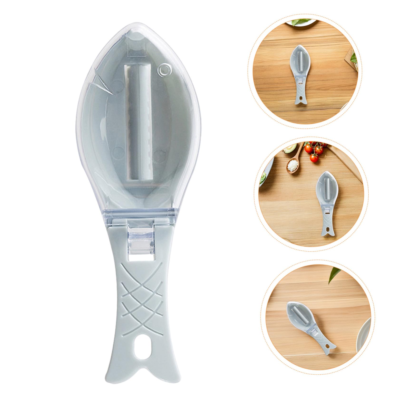 NUOBESTY Raschietto per Squame di Pesce Manuale 10 Pezzi in ABS As