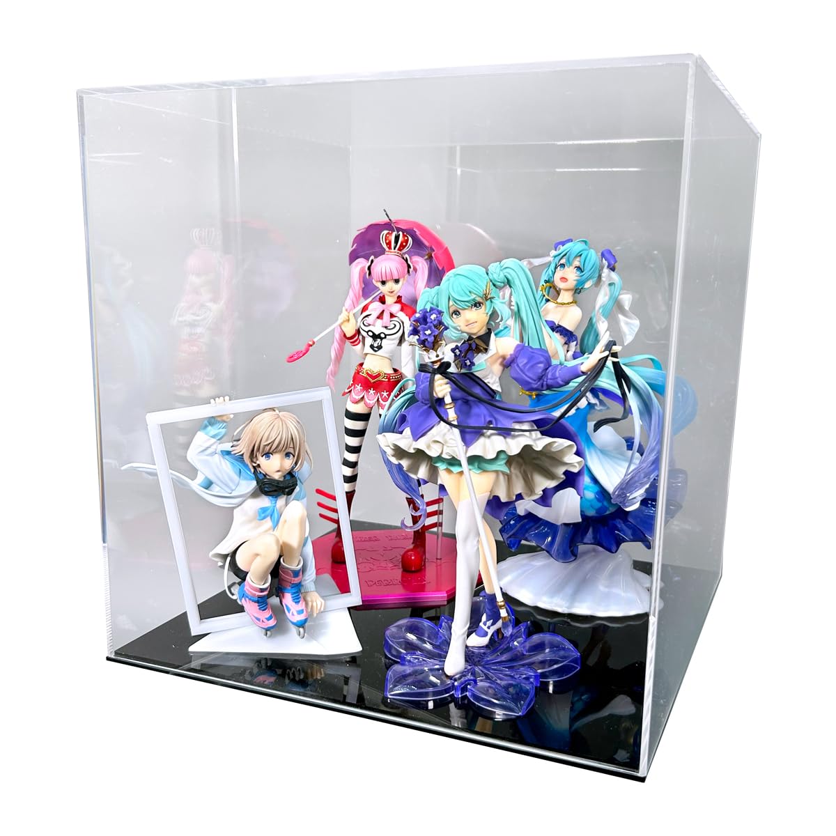 Amazon.co.jp: 【幅30cm/奥行30cm/高さ30.3cm】アクリルケース/5