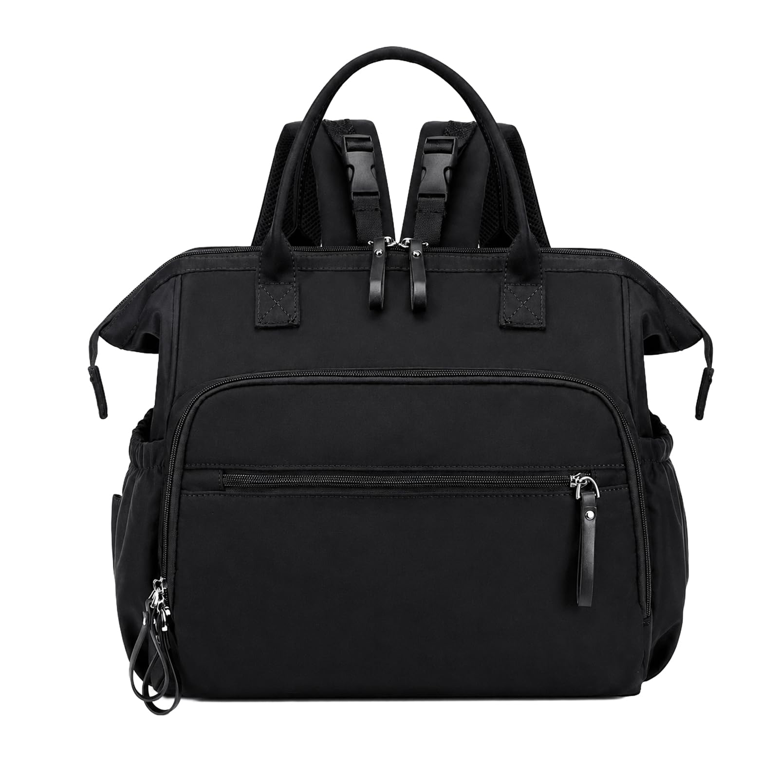 BLOMZA Large Nappy Changing Bag Backpack with 14 Pockets (Black)