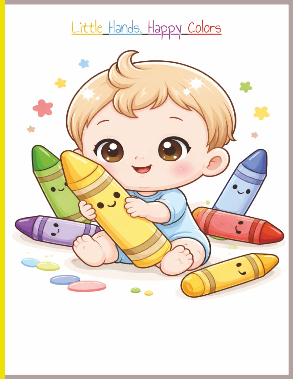 Little Hands, Happy Colors: A Baby & Toddler First Coloring Book with Big Simple Pictures for Ages 0–6