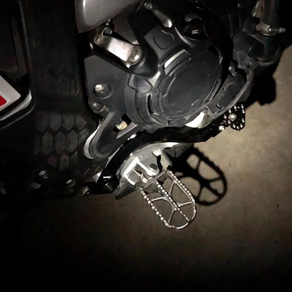 Pedal Freno Trasero Moto Para Honda CRF300L CRF300 Rally CRF 300L 300 L 2021-2025 Palanca Tipo Pedal Freno Trasero Forjado Anticaída Motocicleta(Q)