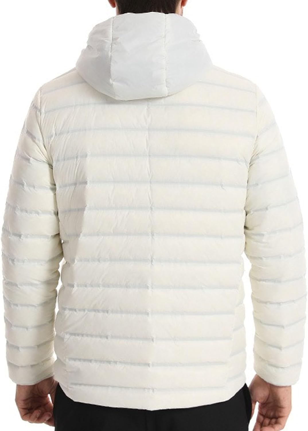 Maiyifu-GJ Men's Lightweight Puffer Jacket Hooded Winter Coat Thicken Windproof Warm Down Quilted Coat Outerwear