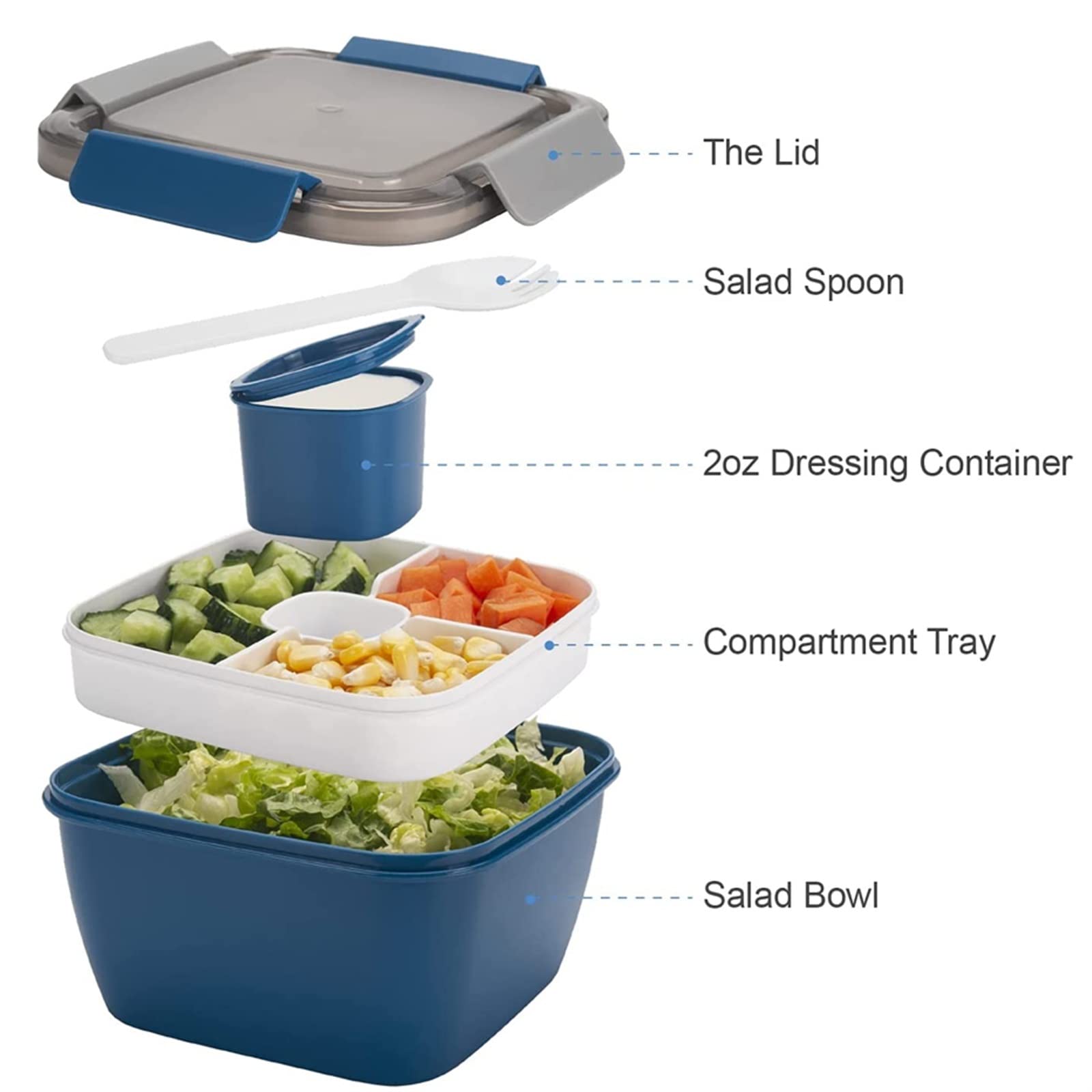 MRKU Boîte à Lunch Bento, récipient Portable, saladier Bento, Contenant pour Aliments