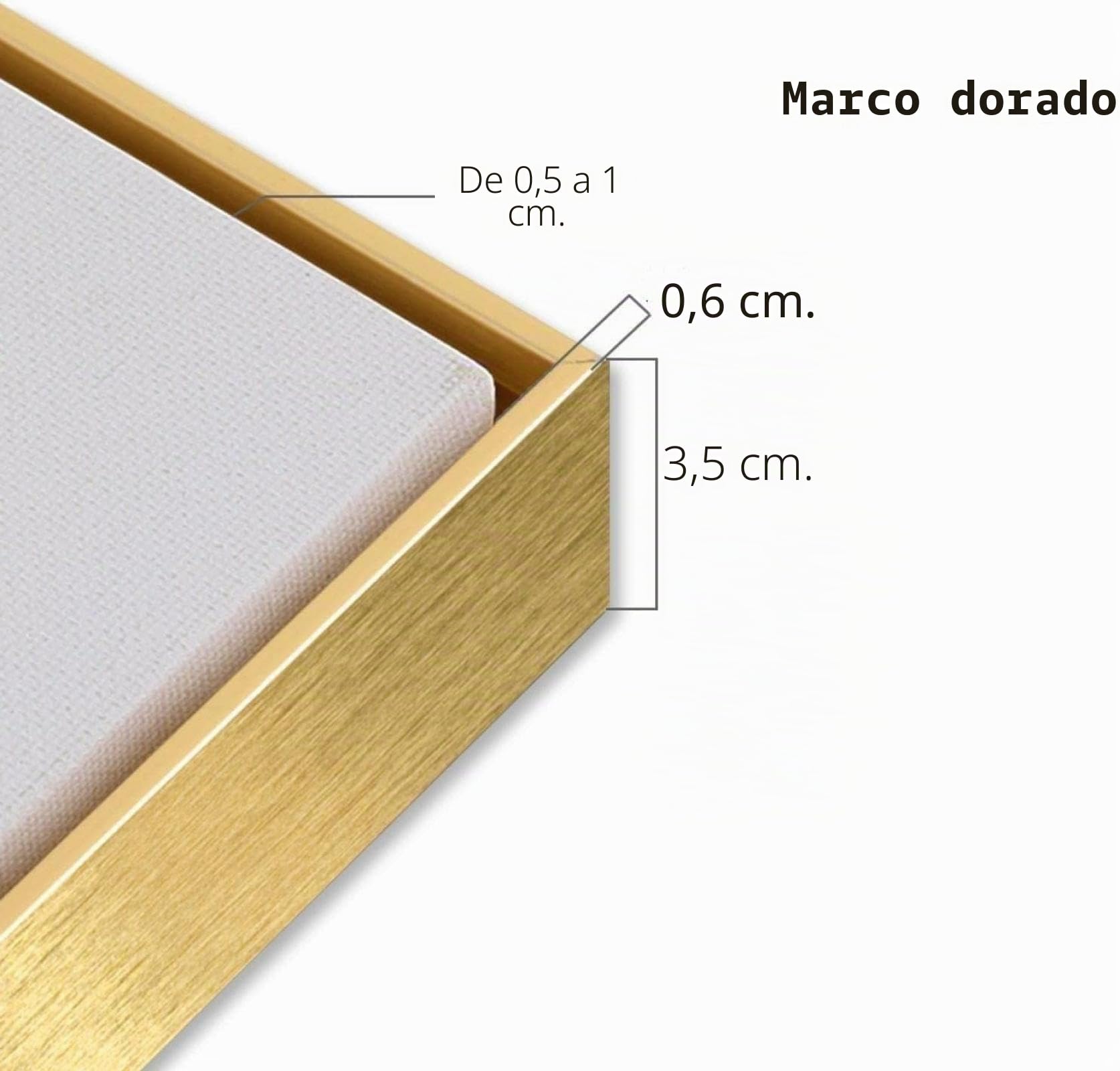 Cuadro abstracto de hojas modernas grandes sobre lienzo, decoración artística dorada, planta verde, pintado a mano, arte de pared para sala de estar, 70 x 140 cm (28 x 55 pulgadas), con marco dorado.