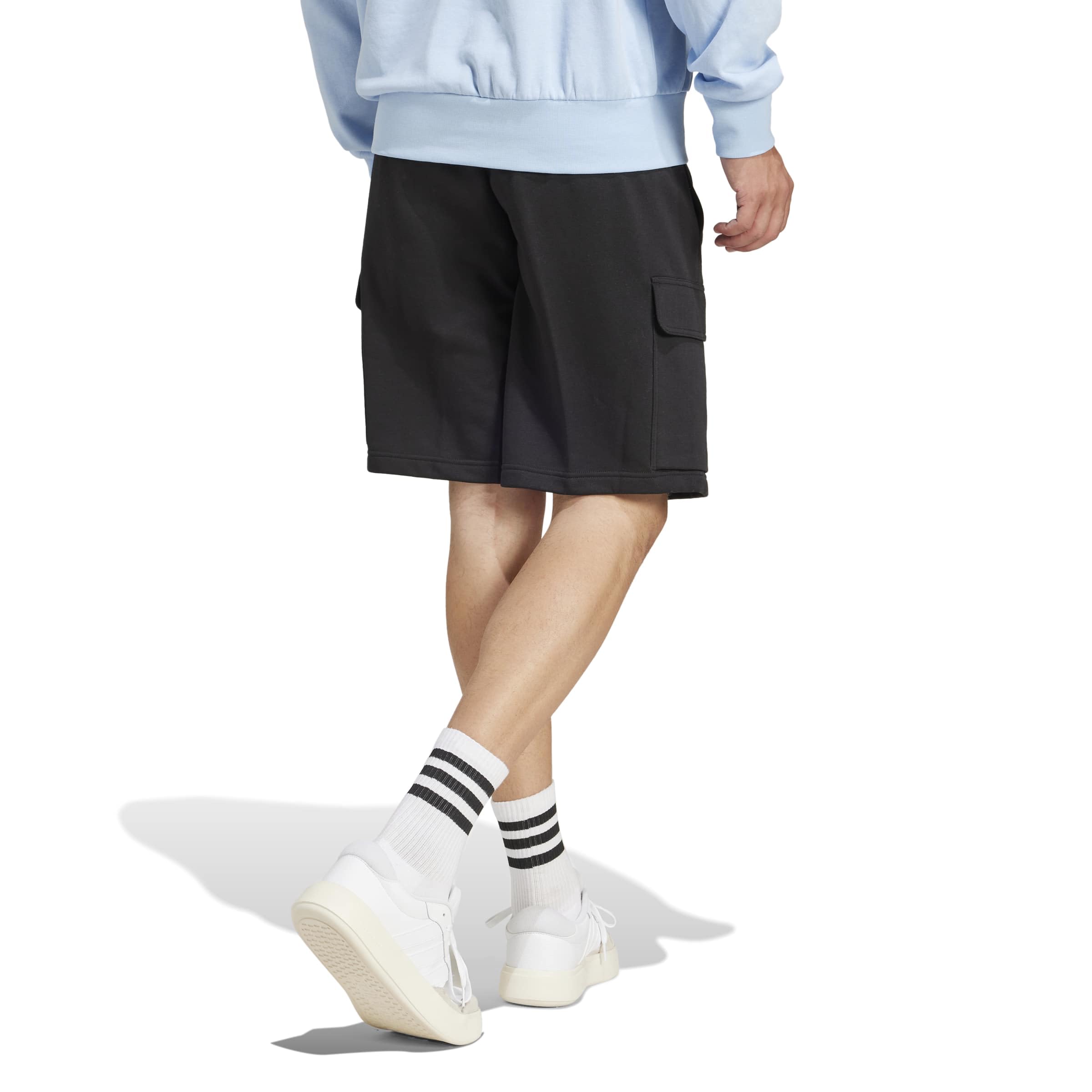 adidas Herren Essentials FEELCOZY Fleece Cargo Short
