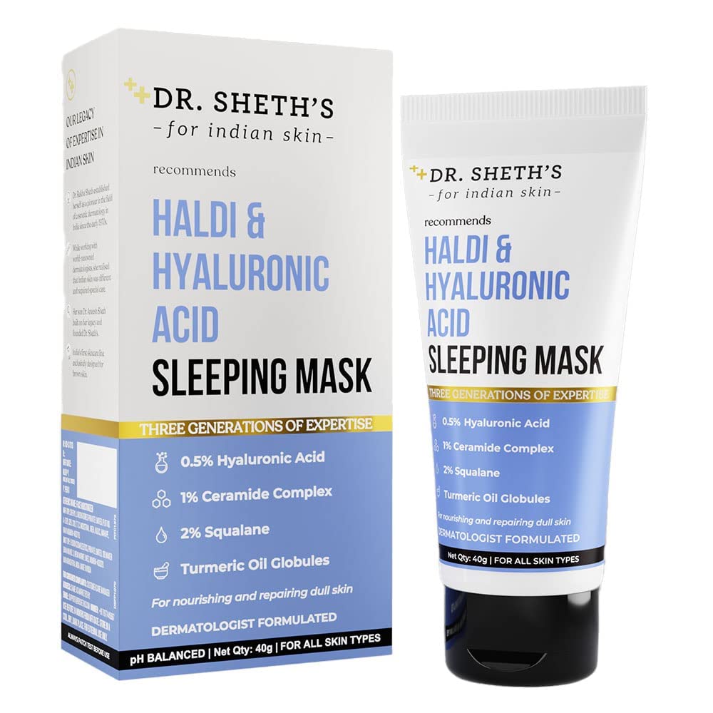 Verem Haldi And Hyaluronic Acid Sleeping Mask Cream With