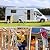 LUISLADDERS Telescoping Ladder, 12.5ft Aluminum Lightweight Extension Folding Telescopic Ladder Button Retraction Slow Down Design EN131 330lbs Max Capacity, Multi Purpose RV Ladder for Outdoor Work