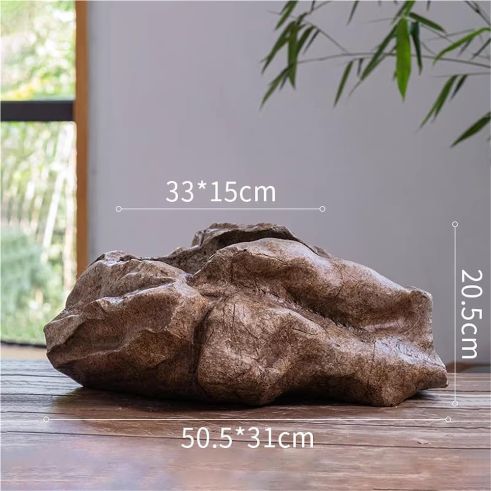 Pflanzgefäß aus Beton for den Garten im Freien, Bonsai-Blumentopf, Pflanzenbehälter for den Innenbereich, Ornament(Small)