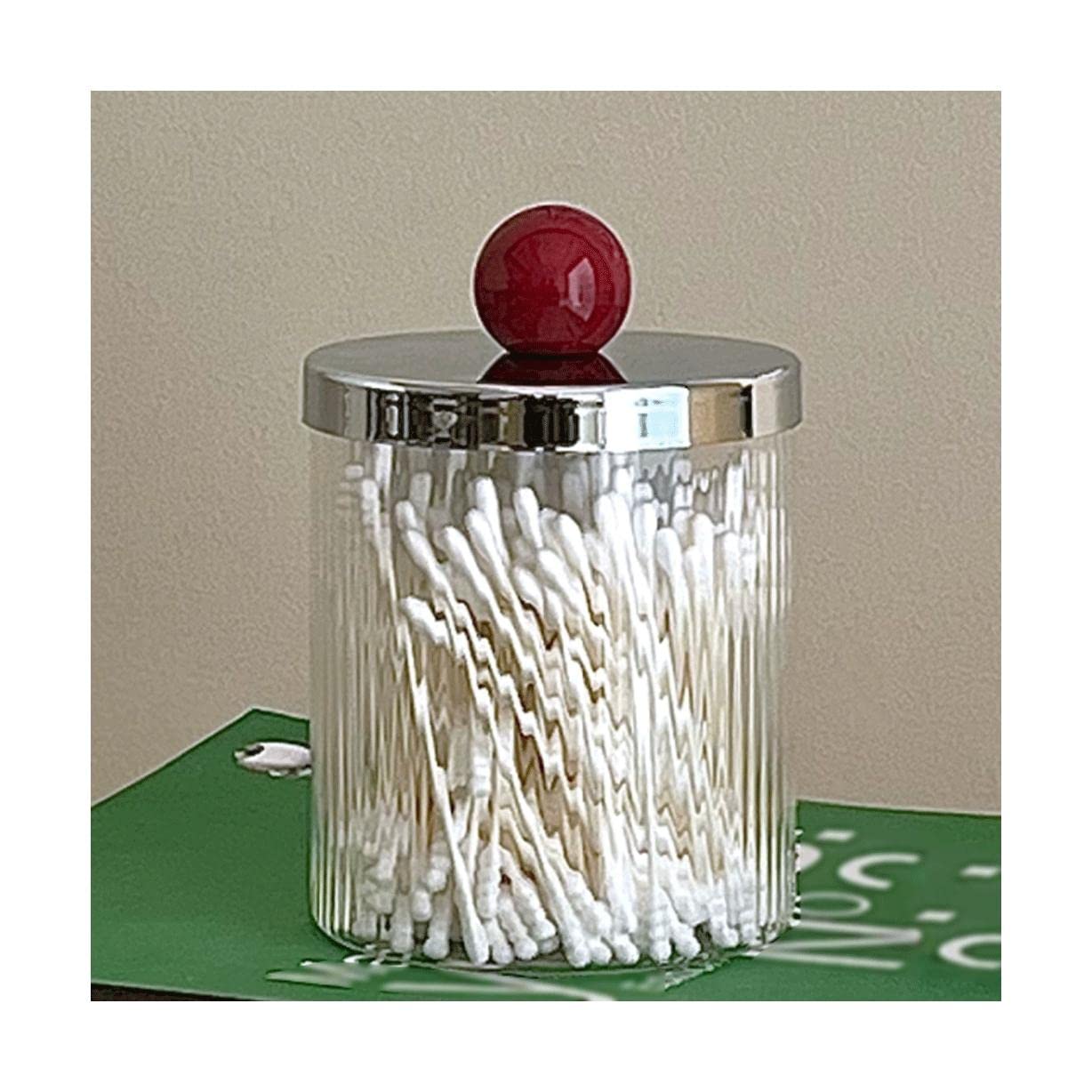 Wdwdw Red Toothpicks Dispenser Toothpick Box Lid Holder Transparent Holders Container Portable Container Simple