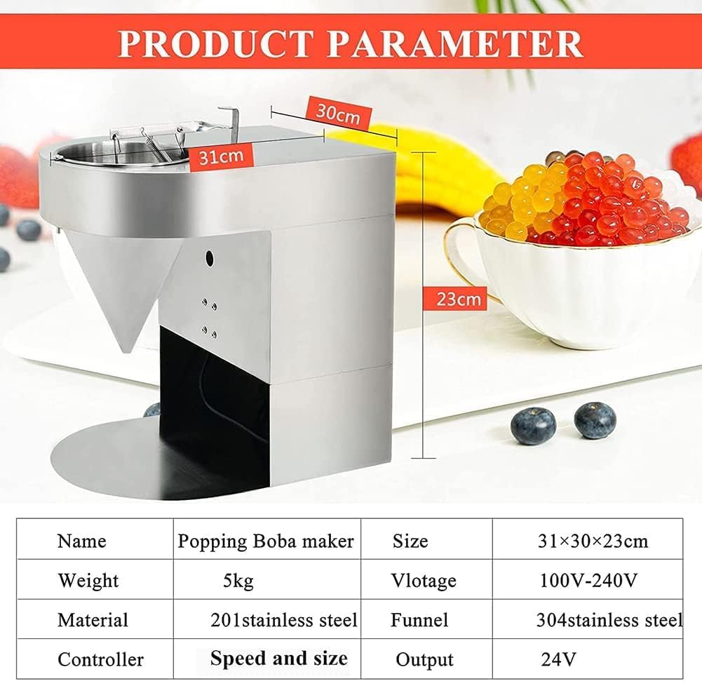 Amazon.co.jp: 商業ポッピングボバ製造機、自動タピオカパール製造機