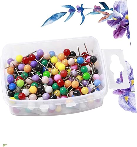 Miniatura 5 de EXCEART 1 Box for Clasp Clothing Pins Outdoor Shape Ball Plastic Location Colorful Clothes DIY Needles Craft Accessories Home Head Pearl Fishing