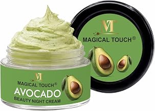 Avocado Beauty Night Cream, Cream Form, with Vitamin E, Glutathione, Niacinamide, Alpha Arbutin for Glowing Skin, 30g
