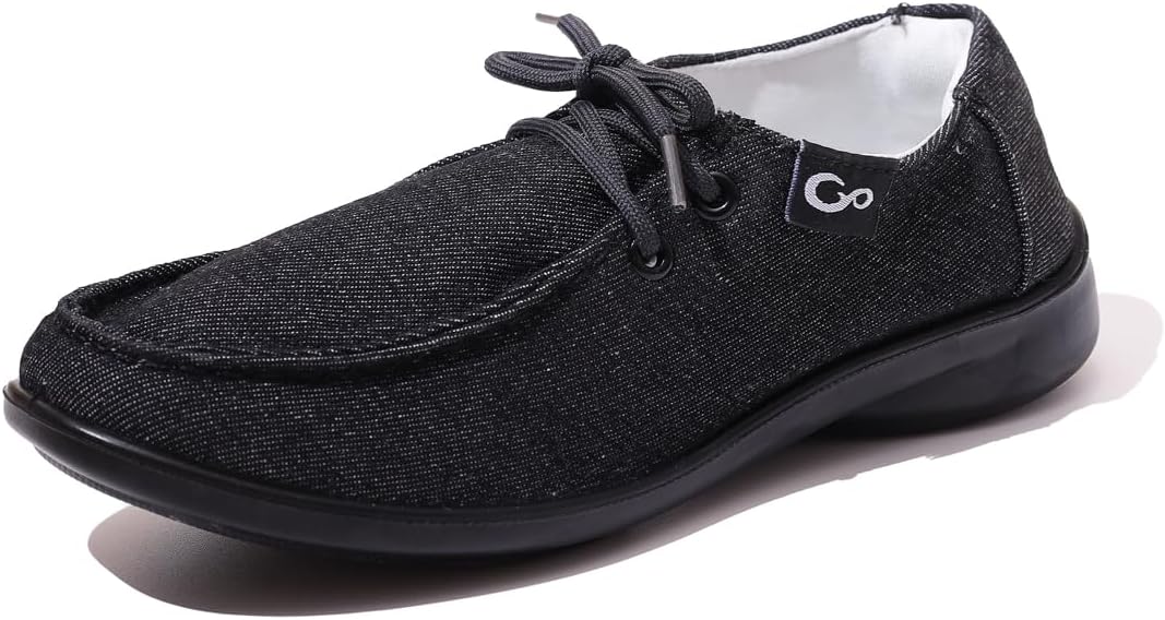 Aomigoct Casual Womens Loafers Dressy: Black 8 Comfortable Slip On Penny Loafer - Dress Walking Flats Shoes