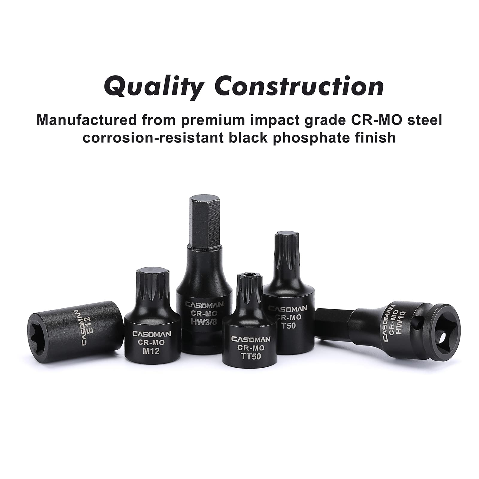 Amazon.co.jp: CASOMAN 84ピース 3/8インチ ドクターマスター