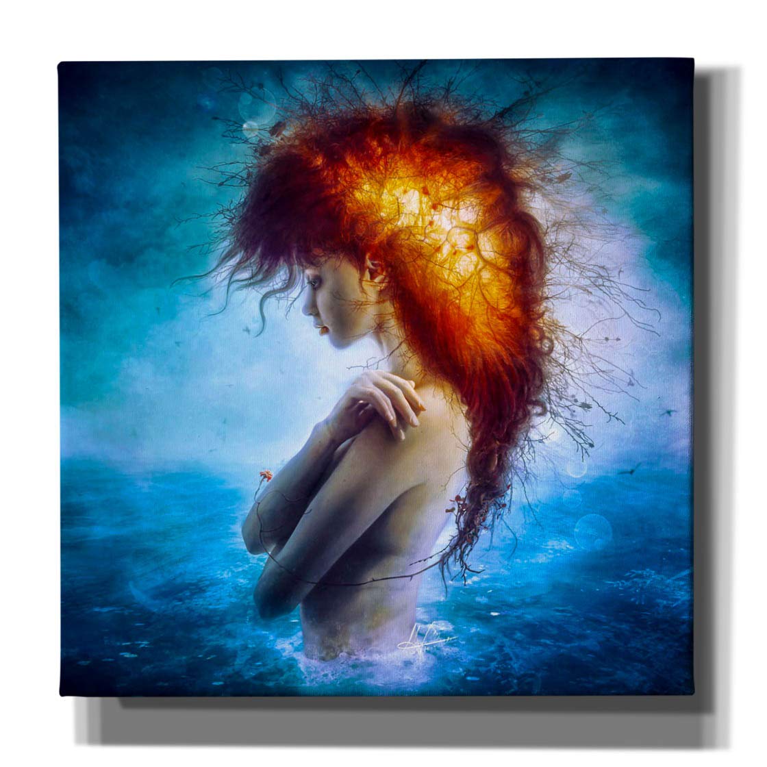 Cortesi Home Nirvana Giclee Canvas Wall Art by Mario Sanchez Nevado, 12 by 12-Inch
