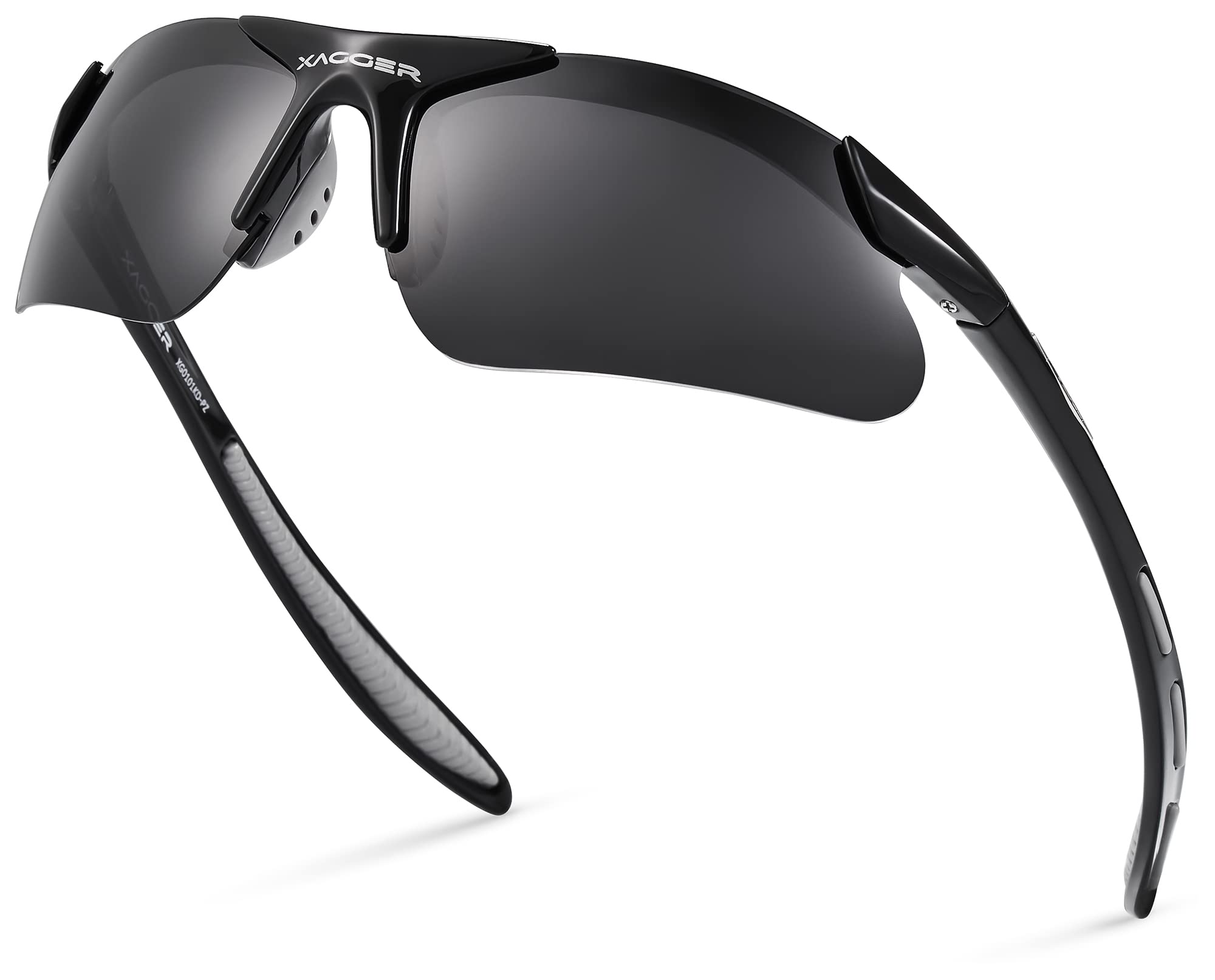 Polarisierte Sport-Sonnenbrille für Kinder und Jugendliche, TR90-Rahmen, Schwarz | Rauch, Alter 8-14 Jahre