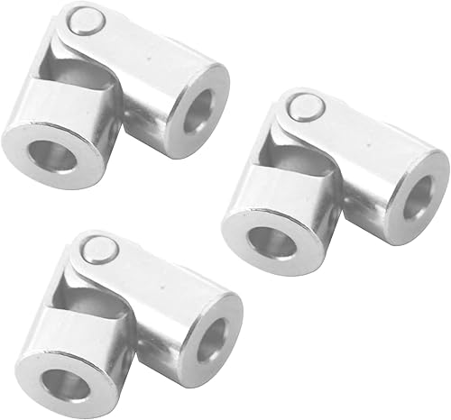 Miniatura 10 de Paquete de 5 conectores de motor de acoplamiento de junta en U universales giratorios para automóvil RC, robot, barco oruga (0.197 in a 0.197 in)