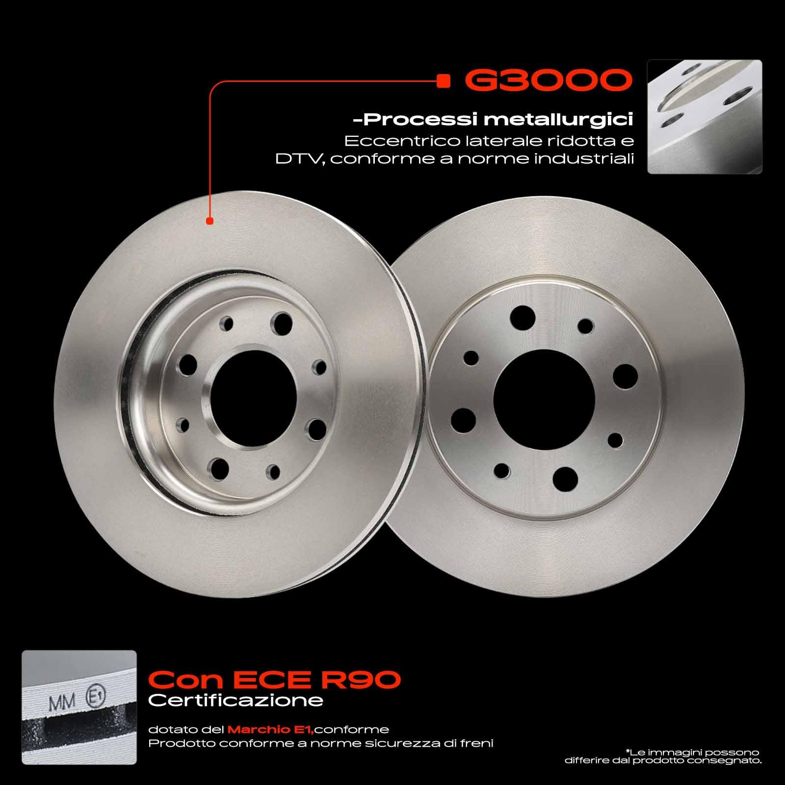Frankberg 2 dischi freno anteriori ventilati ⌀240mm 46788929 1541806 | Compatibile con: 500 312, 169, KA RU8, 500 C 312, Box/Hatchback 169