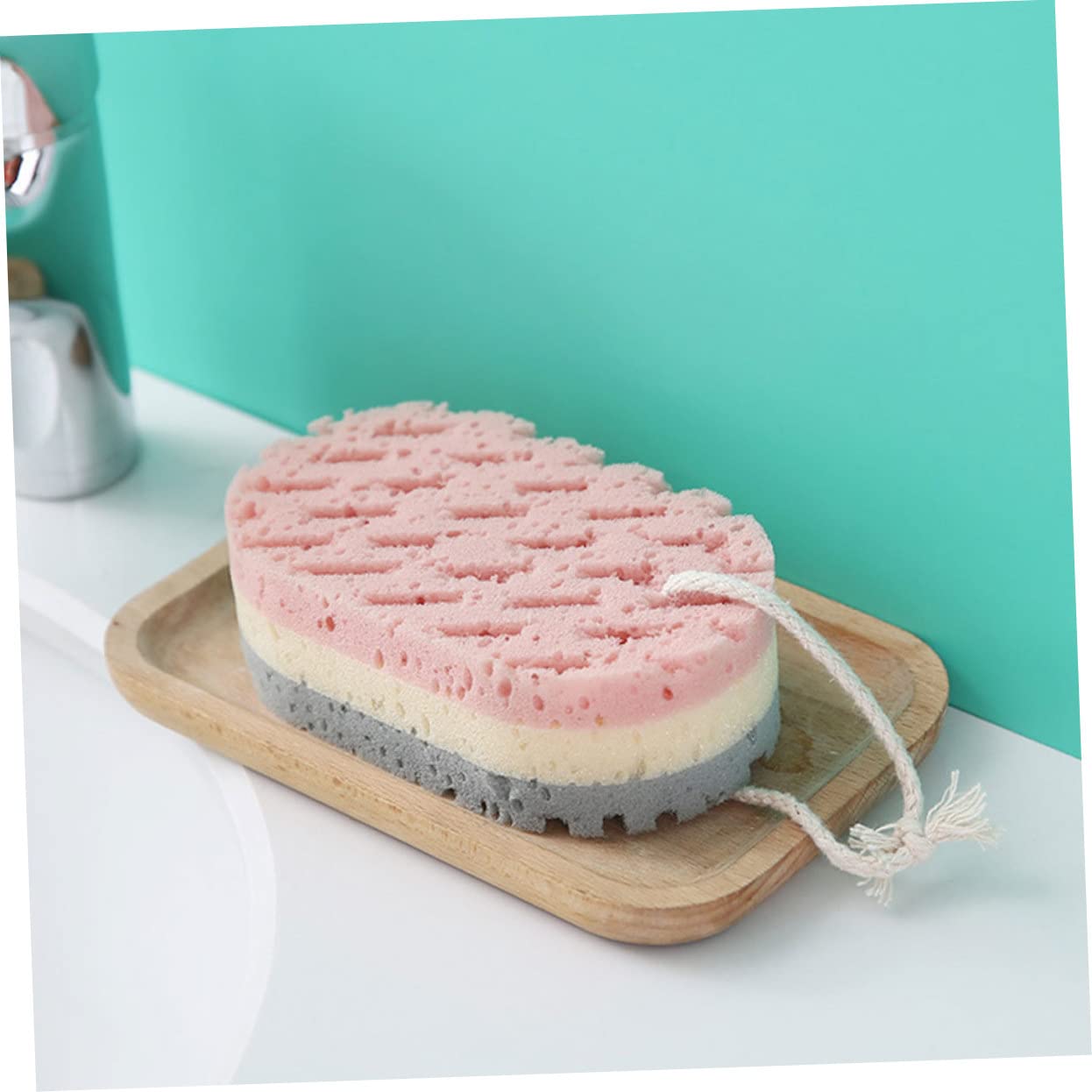 minkissy 30pezzi Spugne Esfolianti Per Doccia Morbide e Resilienti Di Colorazioni Per Pulizia e Massaggio Della Riutilizzabili e Facili Da Pulire
