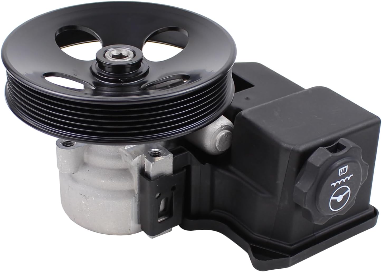 Power Steering Pump with Pulley and Reservoir for Chevrolet Colorado GMC Canyon 2004-2012, Isuzu i-280 i-350 2006, i-290 i-370 2007 2008