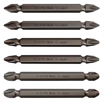 0i_9394様 Rhino Tool JIS B4633 1/4'' Hex Screw Driver Bits | +1 +2 +3