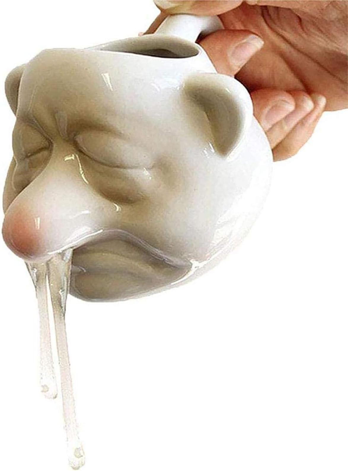 Cute Ceramic Puking Chicken Egg Separator Funny Vomiting