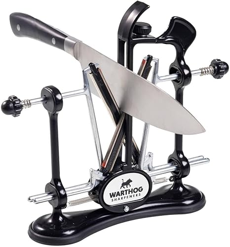 Miniatura 3 de Warthog - Afilador de cuchillos V-Sharp varillas de diamante de grano 325 con ángulos ajustables sistema de afilador de cuchillos profesional