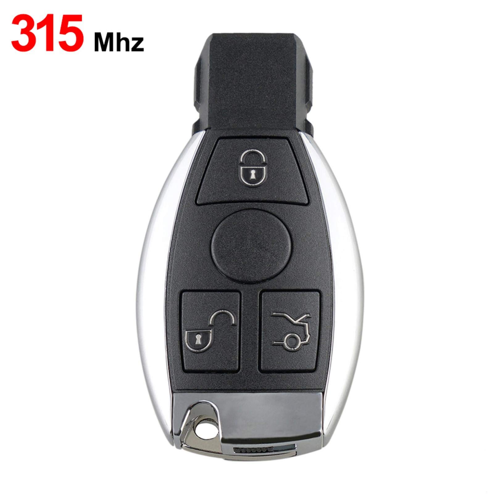 Coque Clé Télécommande 3 Boutons 433MHz Mercedes Benz A B C E S ML CLK SLK 2000+ Avec Puce BGA