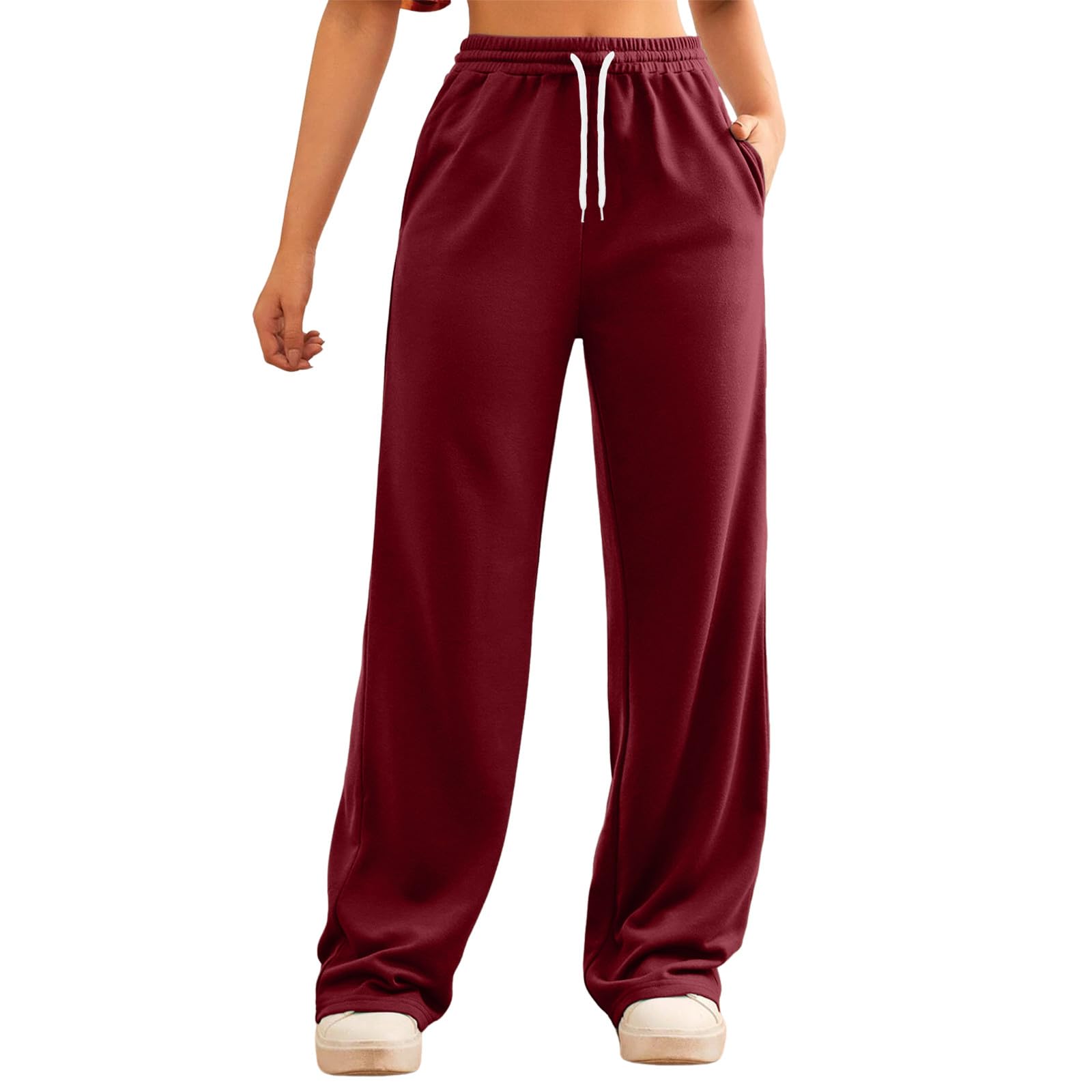 Casual Ladies Long Sweatpants Baggy Trousers Soft Casual Ladies - Main Image