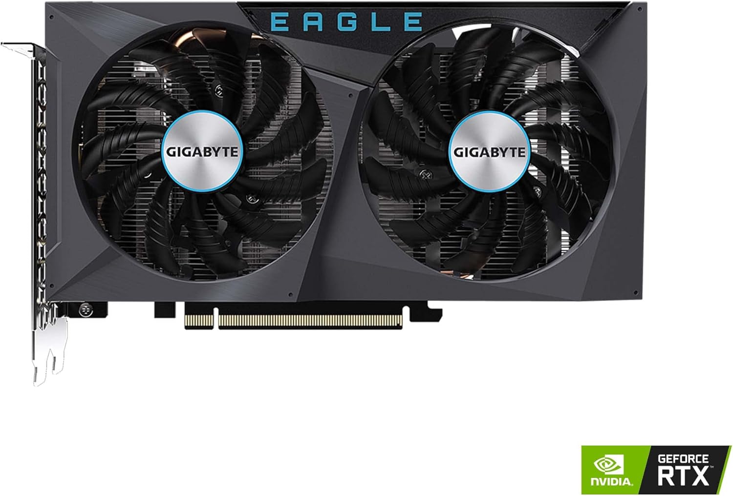GIGABYTE GeForce RTX 3050 Eagle OC 8G Scheda Grafica, 2X Ventole WINDFORCE, 8GB GDDR6 128-bit GDDR6, GV-N3050EAGLE OC-8GD Scheda Video GIGABYTE GeForce RTX 3050 Eagle OC 8G Scheda Grafica, 2X Ventole WINDFORCE, 8GB GDDR6 128-bit GDDR6, GV-N3050EAGLE OC-8GD Scheda Video