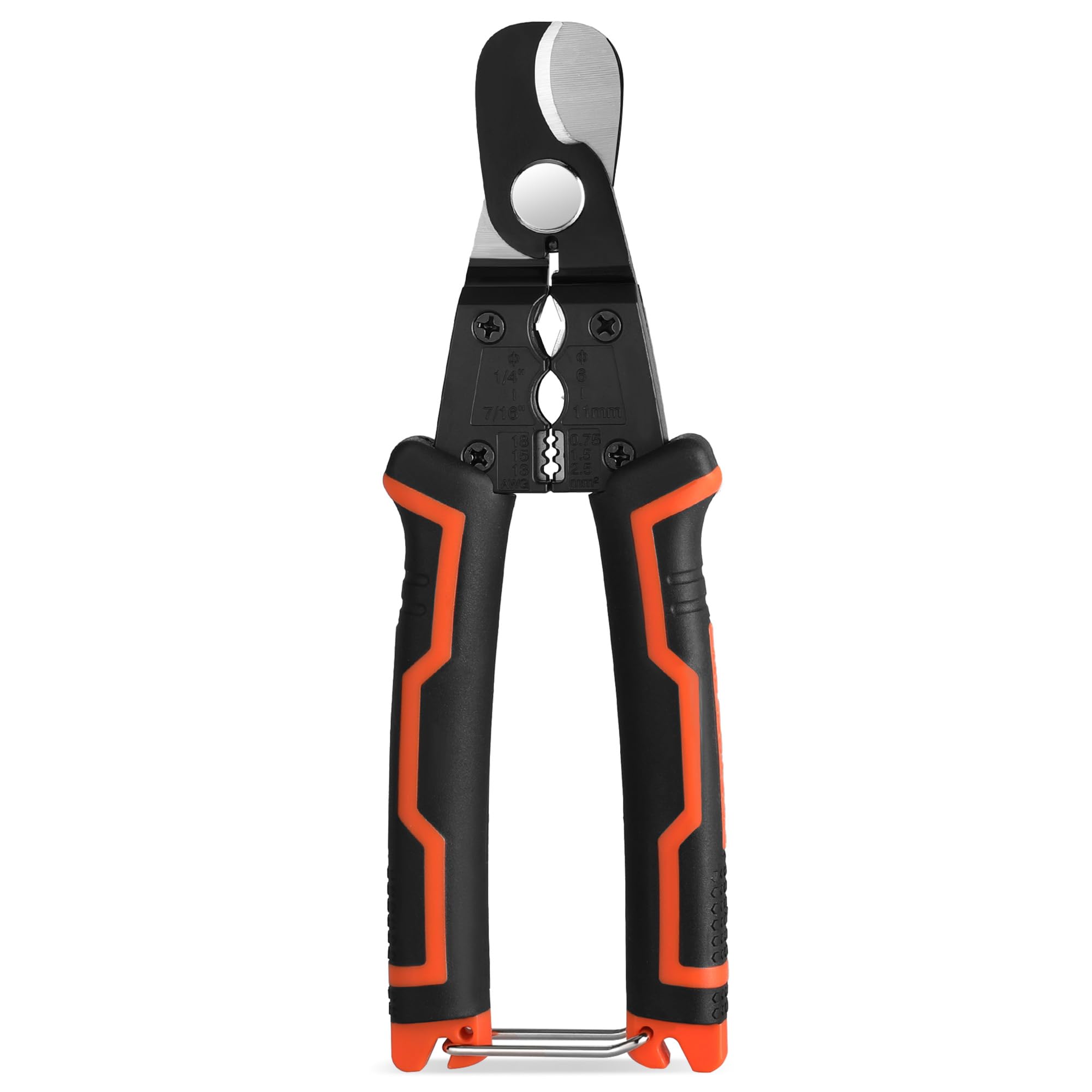 ValueMax 180 mm Cable Cutter Pliers, 4-in-1 Multi-Function Wire Cutter with Safety Lock, Ergonomic Handle