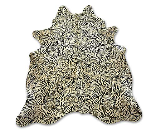 Zerimar Alfombra Piel de Vaca Natural Color: Estampada | Medidas: 200x165 cm 2.53 m² | Alfombra Salón | Alfombra Decoracion | Alfombra Dormitorio | Alfombra Natural