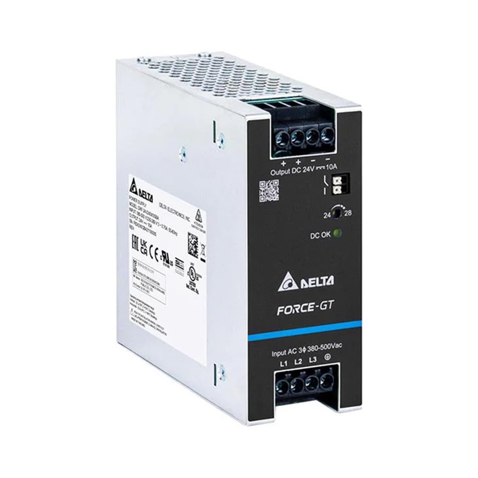 Alimentation à découpage DRF-24V240W3GBA évite les coupures de tension 24V