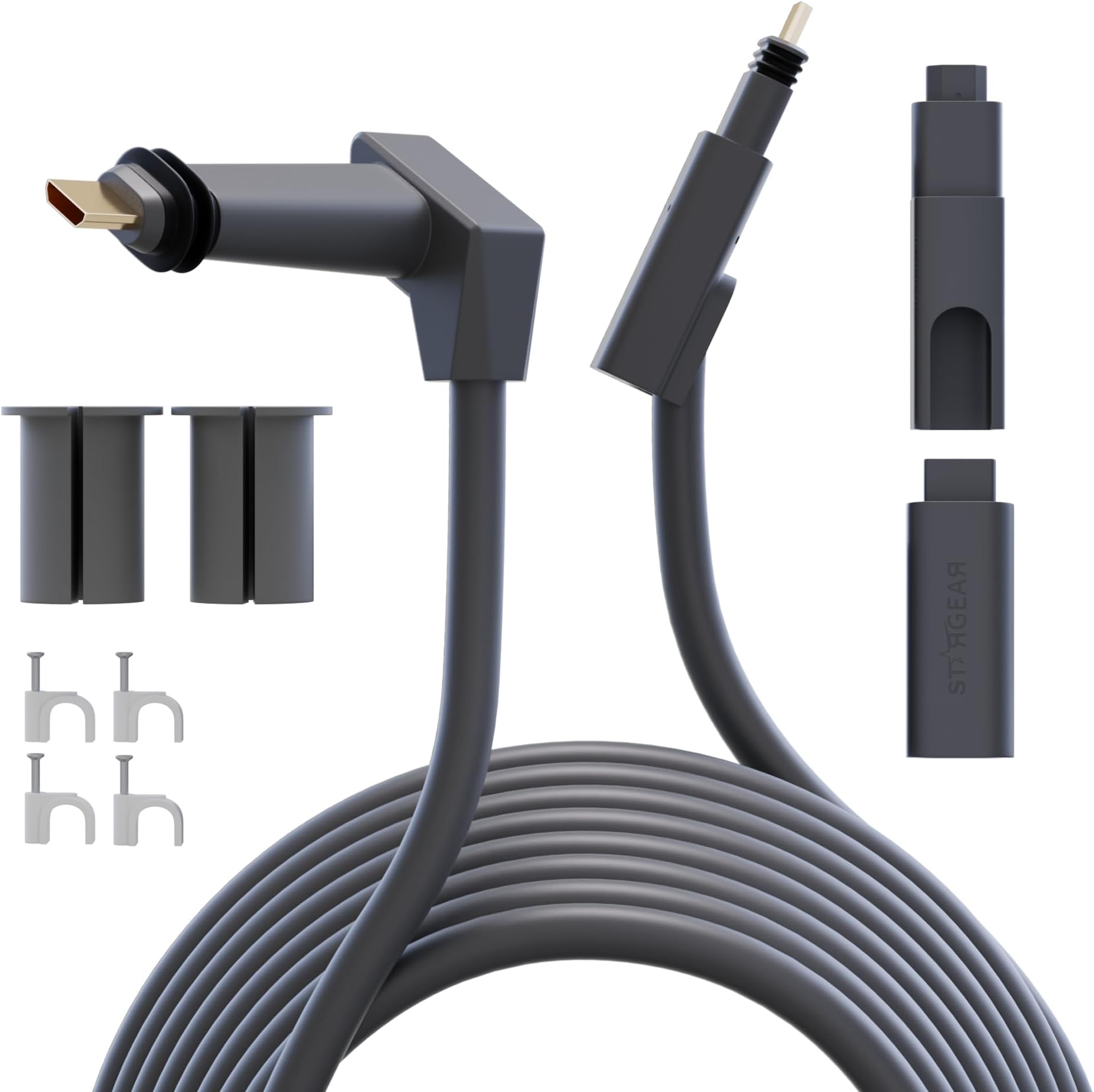 for Starlink Gen 2 Cable 75FT/23M Extension Waterproof for Starlink V2 Satellite Cable Outdoor Replacement Cord with Mounting Accessories and End Caps