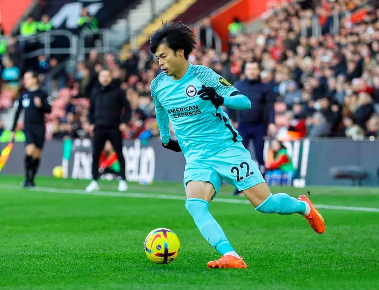 三苫薫　ブライトン 22 サッカージャージ　ユニフォーム　 L 三苫薫 ブライトン 22 サッカージャージ ユニフォーム L