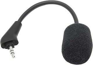 Replacement Gaming Microphone, Steady Noise Canceling Replacement Gaming Mic, 3.5mm Jack, Deep Bass for HS70 for Corsair for HS50