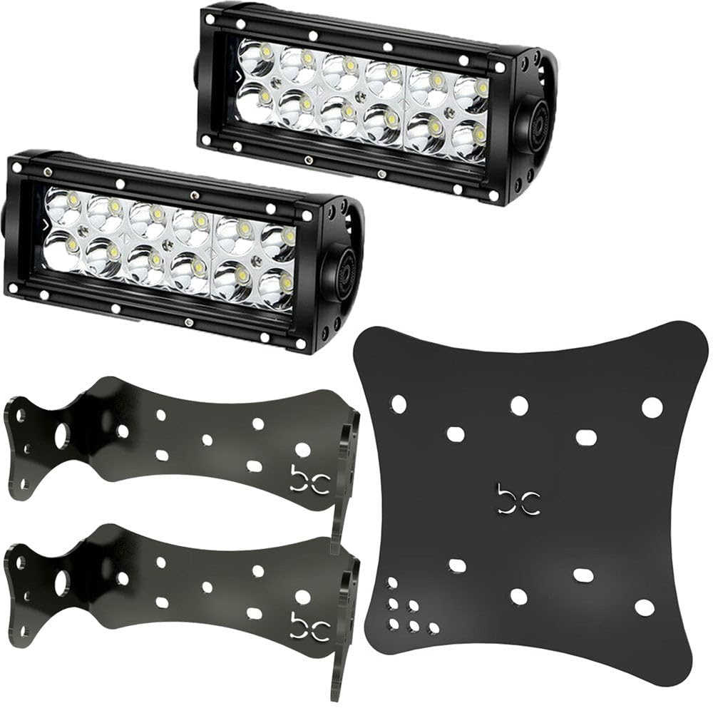 Custom MultiFit LED Light Bar Accent Cover – Finned Design, Powder-Coated Steel, USA Made