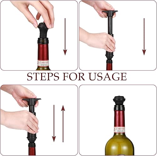 Miniatura 4 de Tapón de vino resellable para bomba de vino, tapones de vacío de silicona para ahorro de vino, tapones prácticos para ahorrar vino para suministros