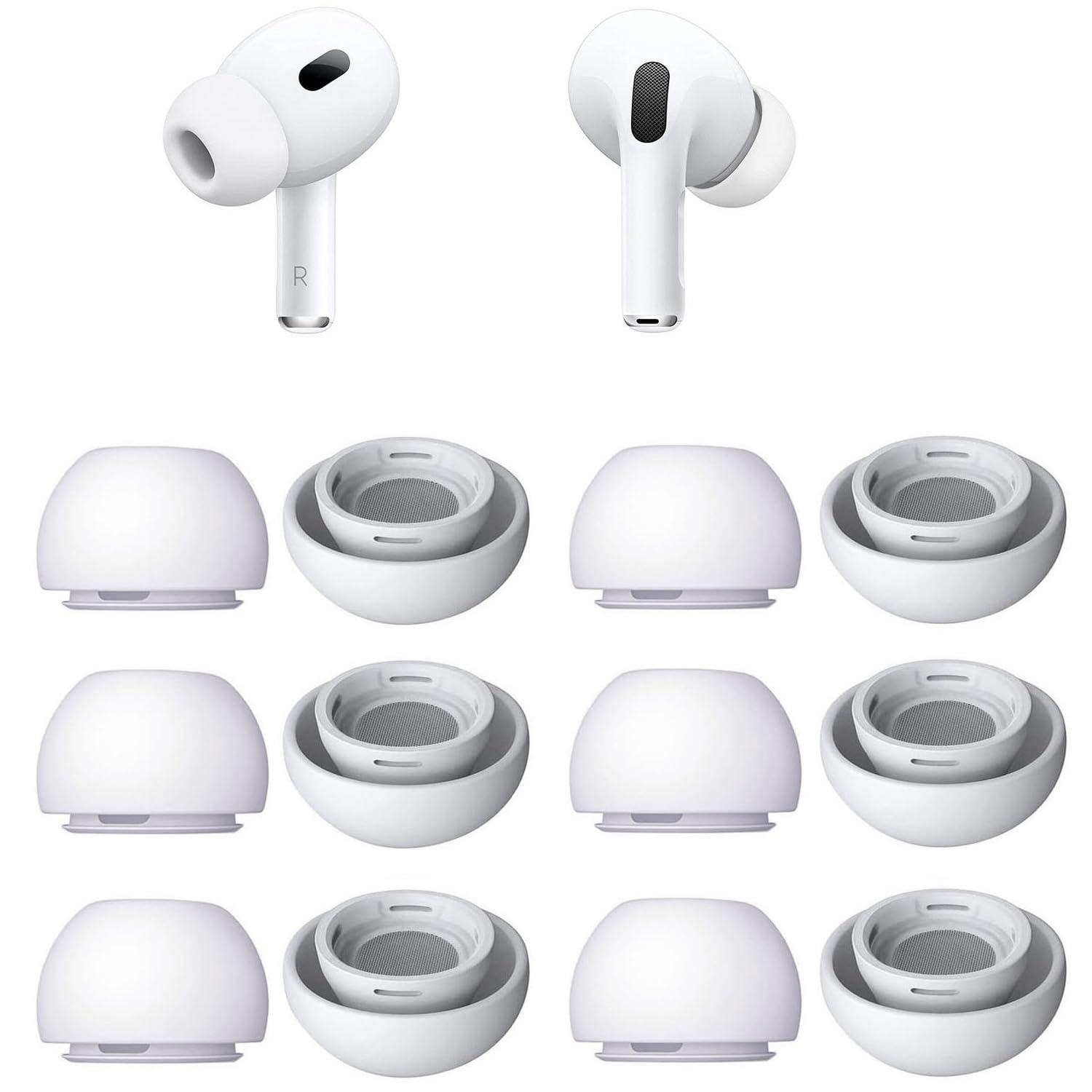 Amazon | A-Pcas AirPods Pro用イヤーピース 6ペア 「Mサイズ」 AirPod 